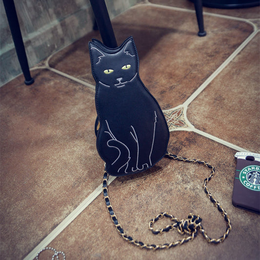 Black Cat Shoulder Bag