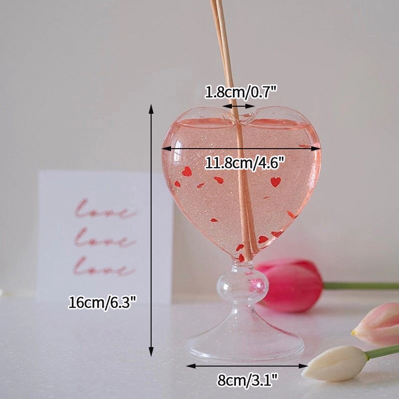 Romantic Heart Shaped Vase