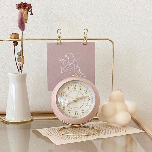 Aesthetic Macaron Desk Clock