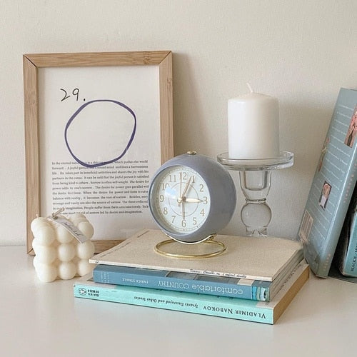 Aesthetic Macaron Desk Clock