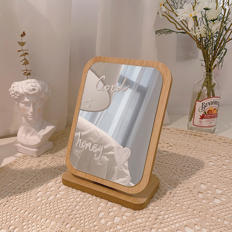 Minimalist Wooden Mirror