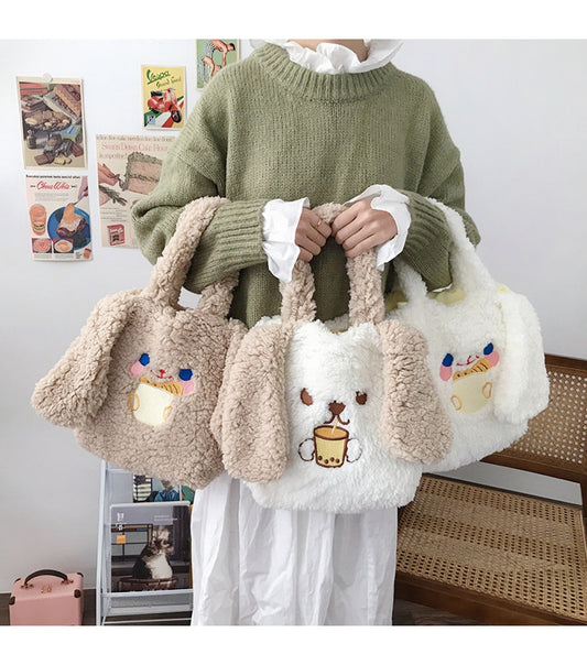 Soft Plushie Puppy Bag